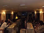 船内で町内会忘年会