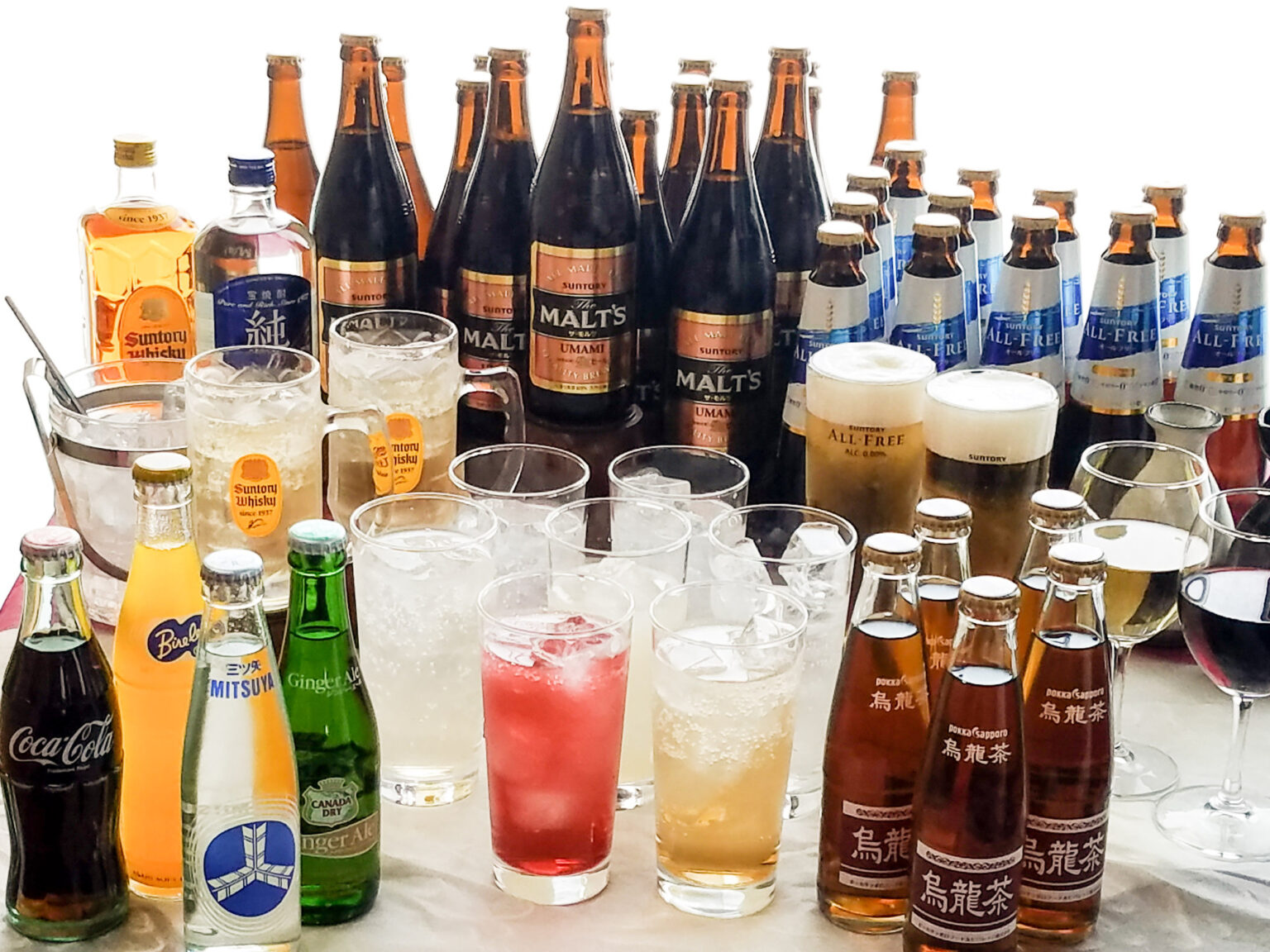 バラエティに富んだドリンク