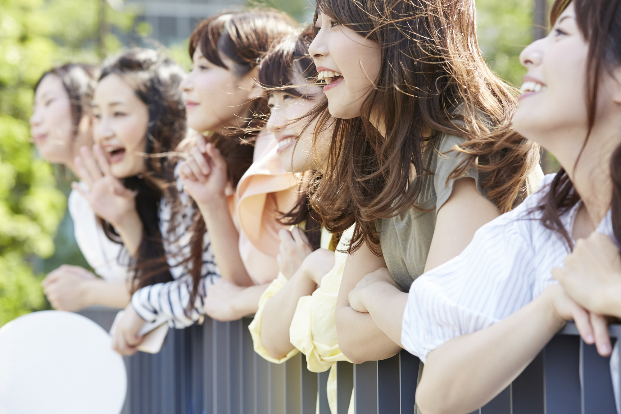 ファンが集まっている様子