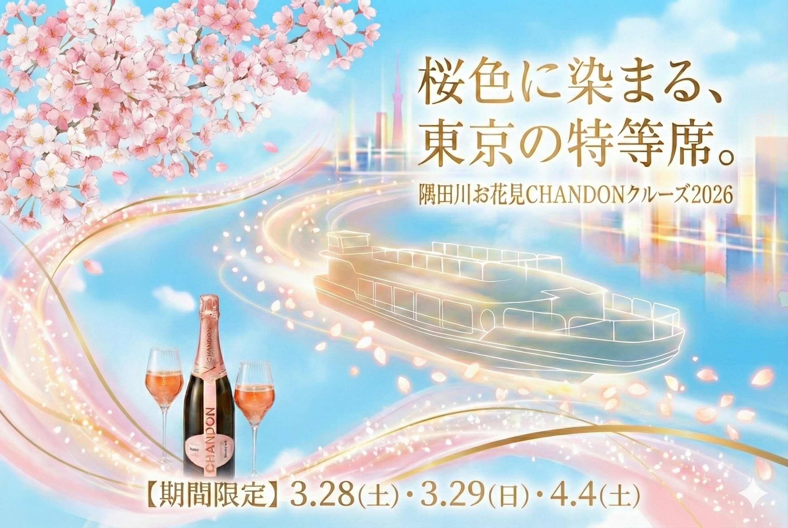 隅田川お花見クルーズ2026年乗合プラン