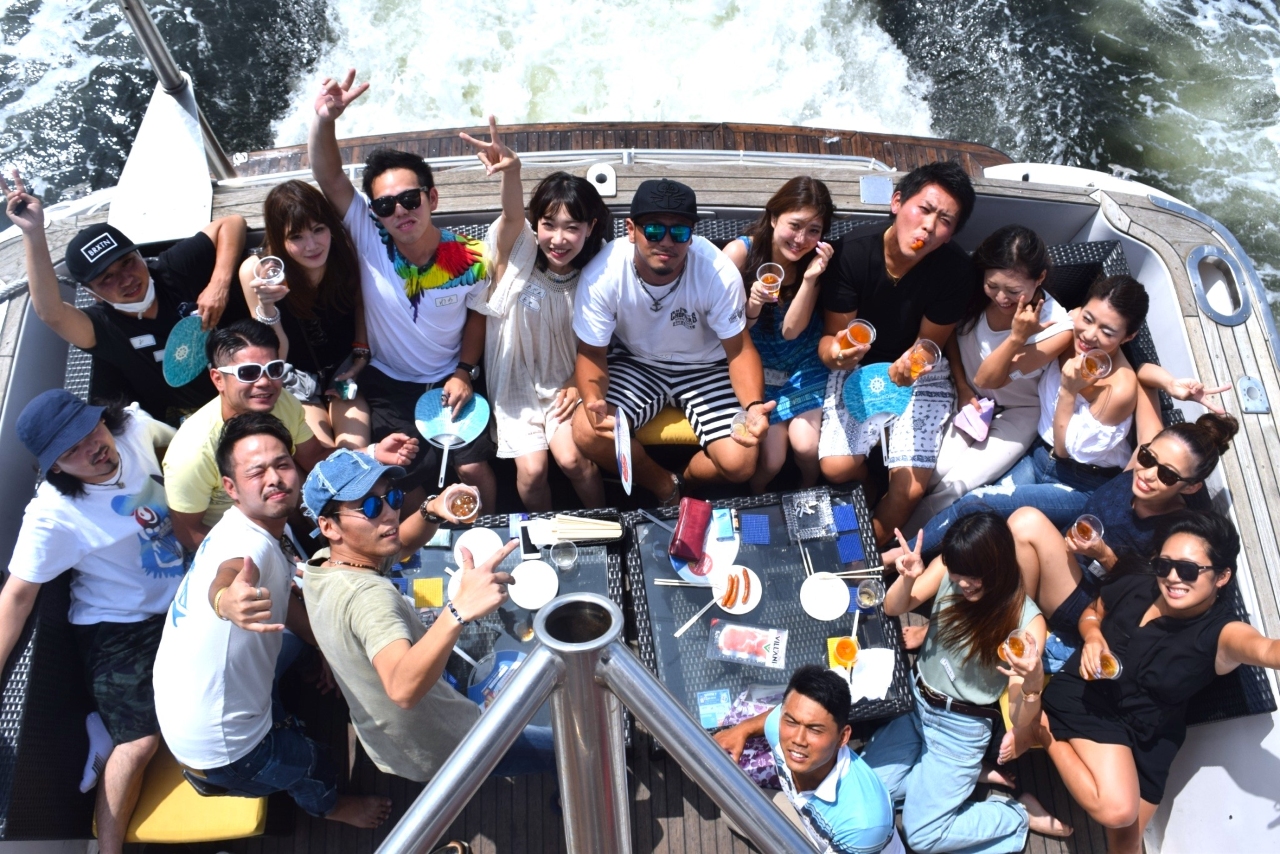 ミッドブルー号船上BBQ