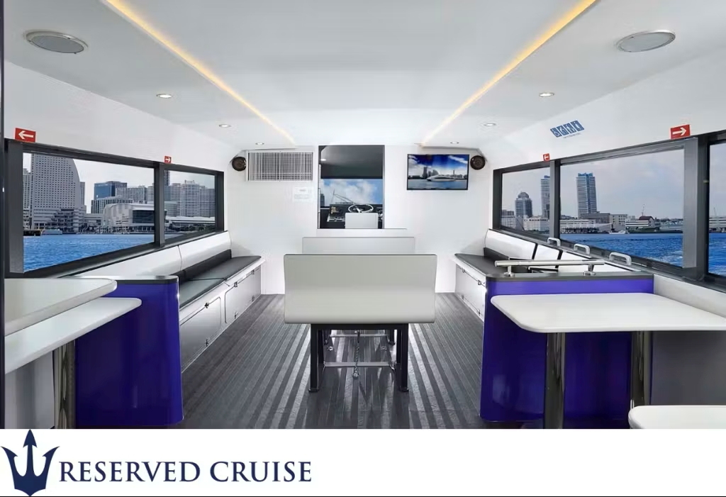 ジェットセイラー　船内後方から