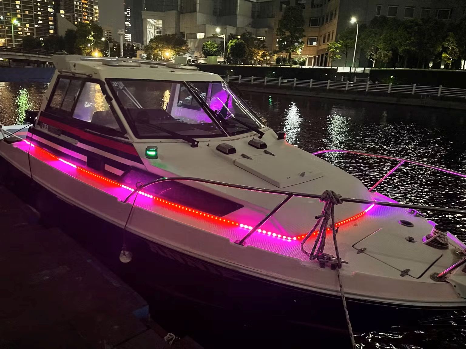 アニー　外観ライト　船首側